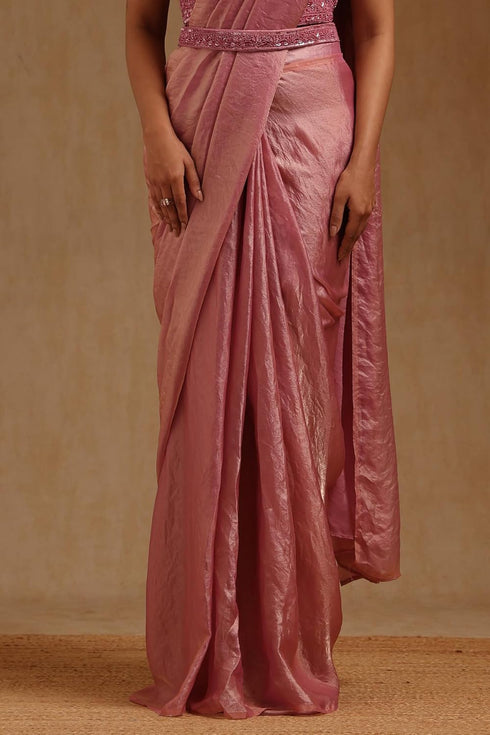 Vasthrlay Mustard Organza Solid