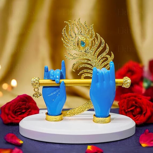 Ekhasa Lord Krishna Hands with Flute Idol (Small Size)