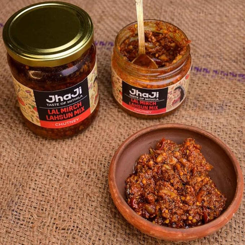 JhaJi - Taste of Mithila Store's Lal Mirch Lahsun Chutney