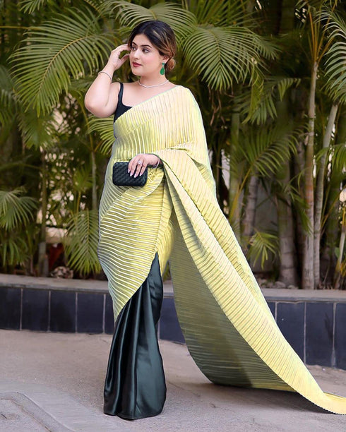Vasthrlay Pleated Crushed Unstitched Ethnic Wear