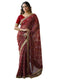 Vasthrlay Georgette Bandhani Dark Saree
