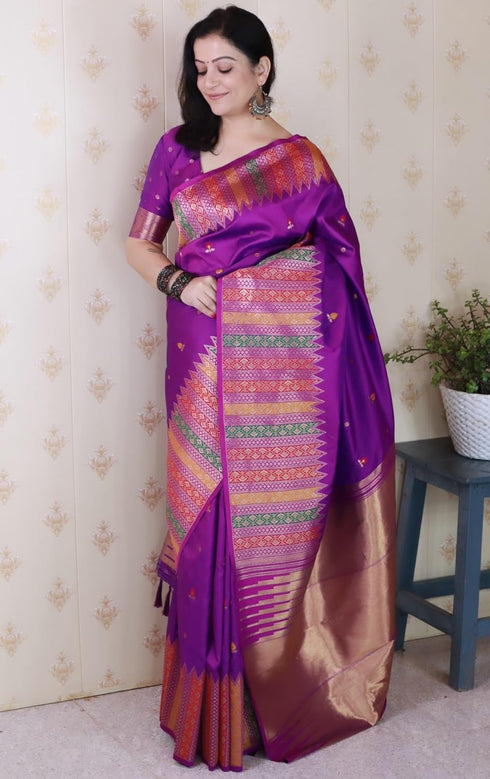 Vasthrlay Kanjivaram Handloom Kashmiri Ethnic Wear