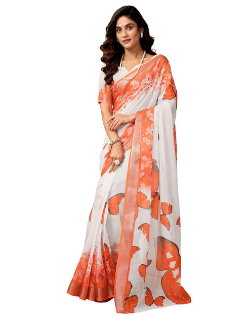 Vasthrlay Womens Cotton Printed Pink Saree