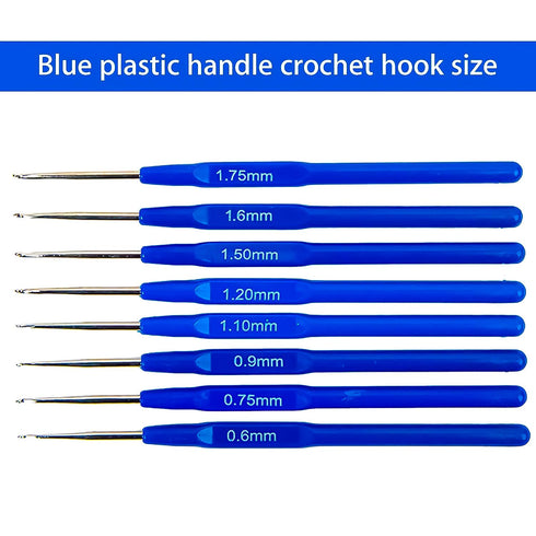 Knitting Crochet Hook Needle Set, 52 Pcs Sewing Kit -16 Pcs Soft Grip Handle Hooks