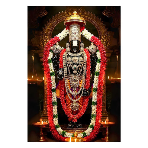 Balaji Wall Sticker | Lord Tirupati Balaji Self Adhesive Wall Sticker