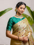 Vasthrlay Printed Off White1 White Saree