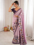 Vasthrlay Lavender Embroidered Unstitched Fl Ethnic Wear