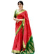 Vasthrlay Kanjivaram Jacquard Unstitched White Saree