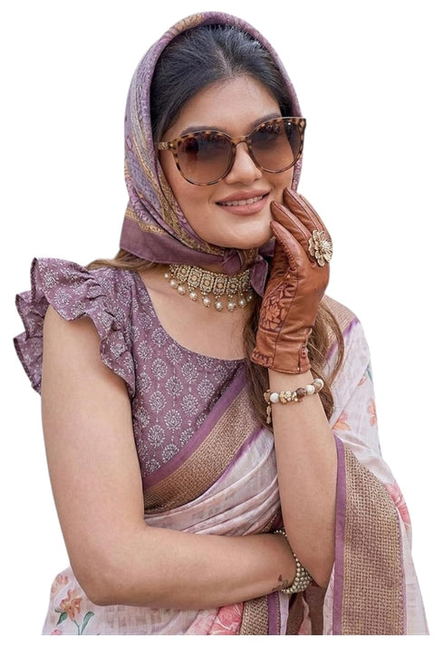 Vasthrlay Purple Traditional Az Ys Dobby Ethnic Wear