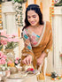 Vasthrlay Shimmer Embroidery Rani Saree