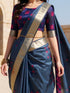 Vasthrlay Magenta Geometric Unstitched Ai Ethnic Wear