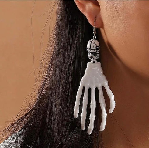 MPS MY PARTY SUPPLIERS® Halloween Skeleton Hand Earrings