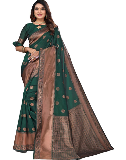 Vasthrlay Banarasi Unstitched Saree