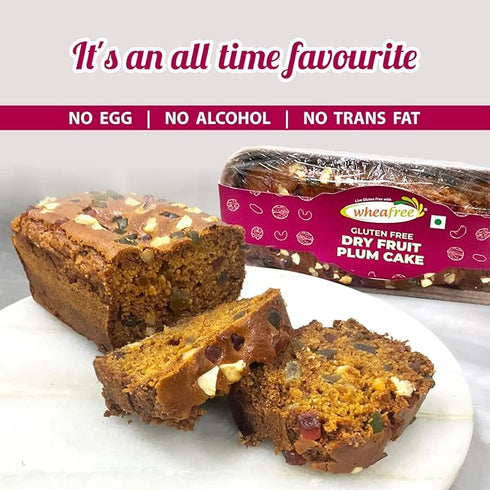 Wheafree Gluten-Free Dry Fruit Plum Cake