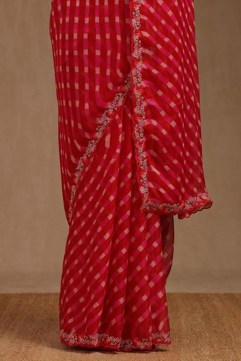 Vasthrlay Fuchsia Georgette Leheriya