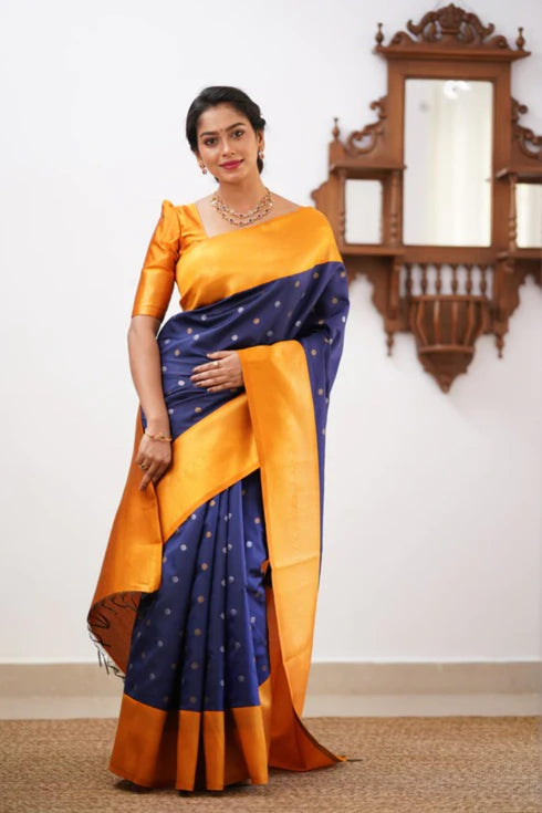 Vasthrlay Banarasi Traditional Unstitched Saree