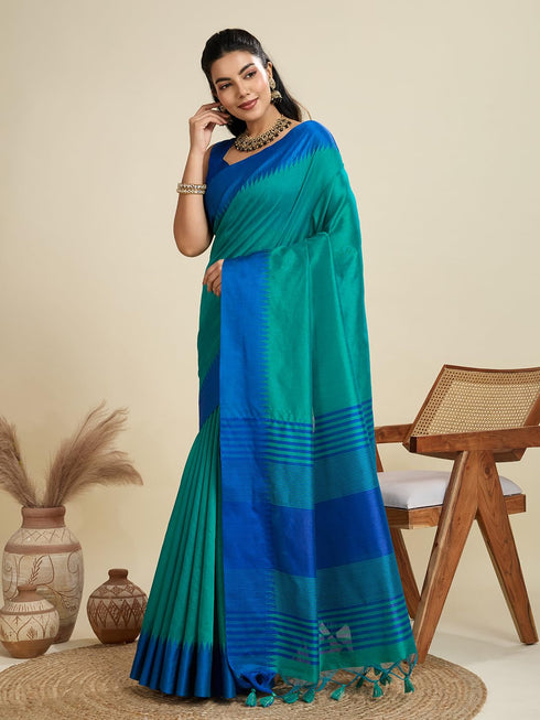 Vasthrlay Traditional Contrast Weaving