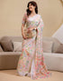 Vasthrlay Womens Printed Minute Green Saree