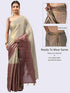 Vasthrlay Maroon Womens Ready To Wear One Minute Polyester Erode Zari Saree