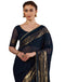 Vasthrlay Georgette Printed Unstitched Maroon Saree