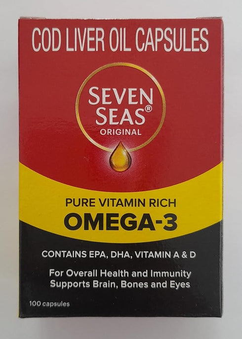 Seven Seas Cod Liver Fish Oil Capsules
