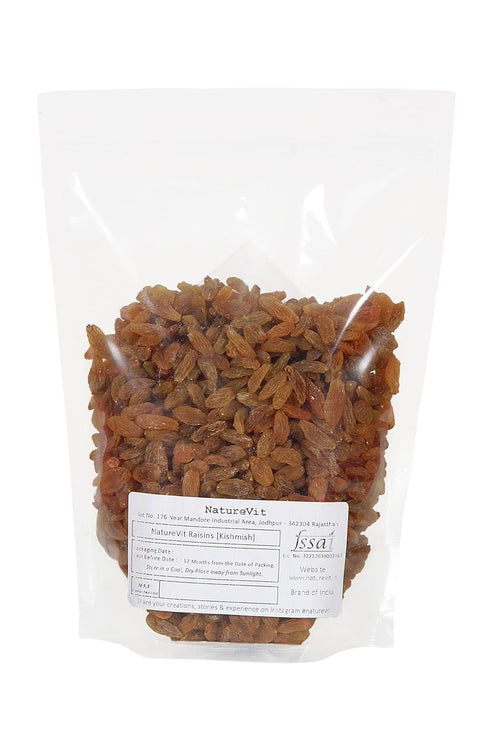 NatureVit Raisins Seedless Kishmish, Rich in Iron & Vitamin B