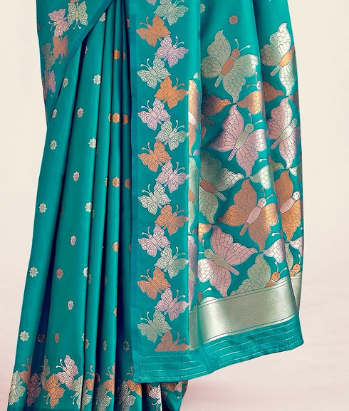 Vasthrlay Banarasi Unstitched Saree
