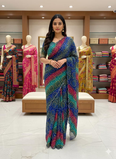 Vasthrlay Multicolor Lightweight Rajasthani Traditional