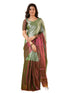 Vasthrlay Handloom Unstitched Beigegold Ethnic Wear