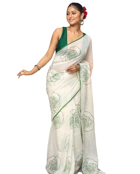 Vasthrlay Detailing Unstitched Blue Free Ethnic Wear
