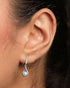 Clara 925 Sterling Silver Real Pearl Pendant Earrings
