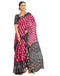 Vasthrlay Chanderi Bandhani Unstitched White Saree