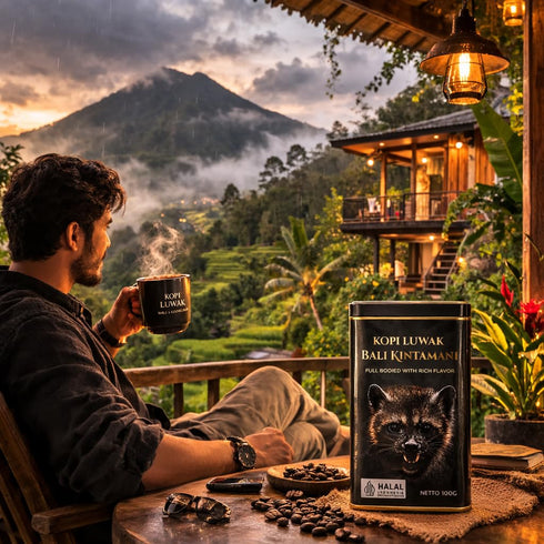 Worcas Kopi Luwak Bali Kintamani Indonesian Coffee 100g