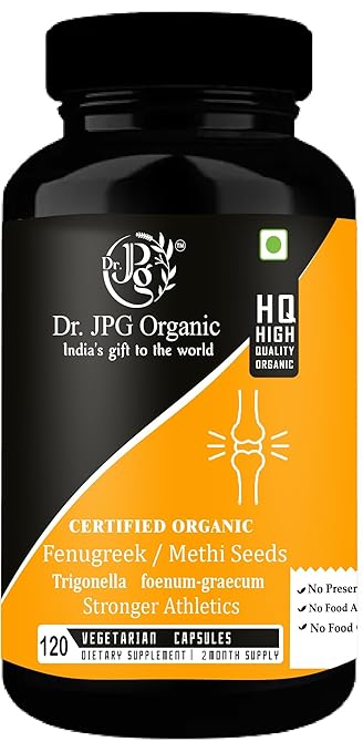 Dr. JPG Organic Methi capsules / Fenugreek Capsules