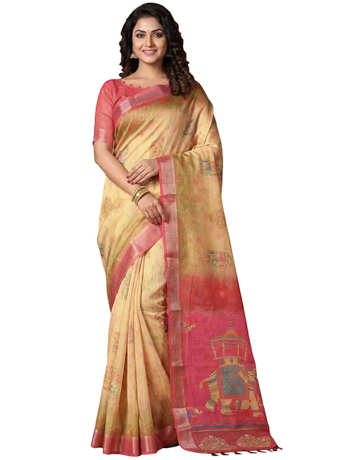 Vasthrlay Madhubani Unstitched Sai Ethnic Wear