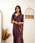 Vasthrlay Banarasi Unstitched Saree
