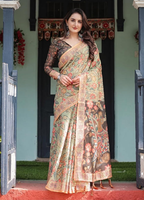Vasthrlay Multicolor Floral Designer Unstitched