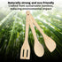 Hawkins Bamboo Spatula Set of 3 | Natural Handmade Bamboo Kitchen Tools (BSPTL3)