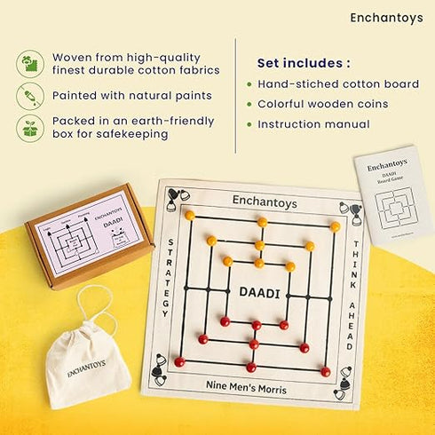 Daadi Board Game | Nine Men's Morris Game