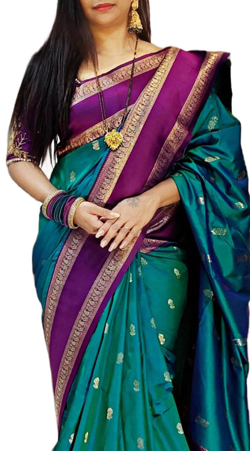 Vasthrlay Banarasi Unstitched Saree