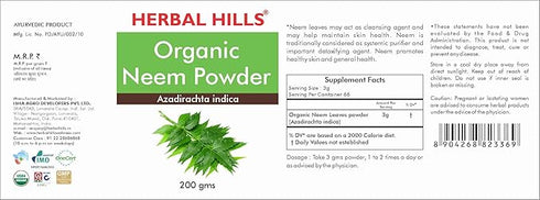 Herbal Hills Neem Powder|200g