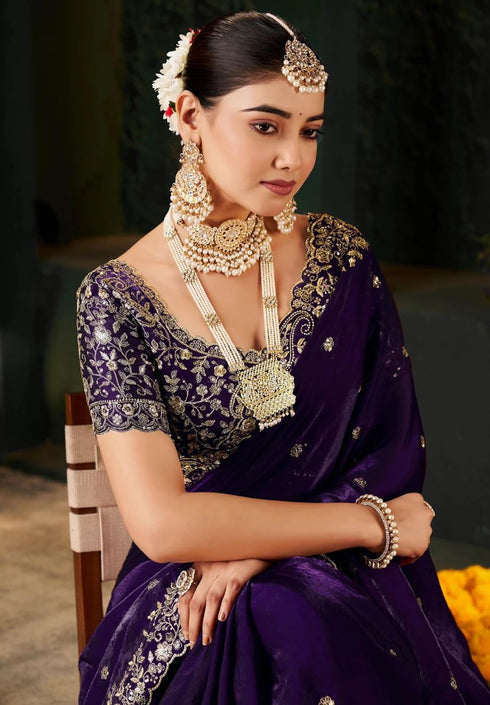 Vasthrlay Embroidered Traditional Embellished Applique Bollywood