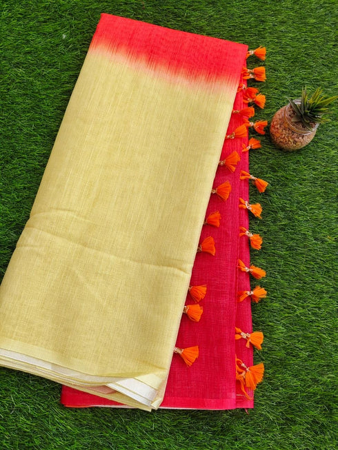 Vasthrlay Lightweight Matching Unstitched Pinkorange