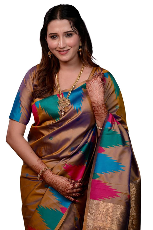 Vasthrlay Kanjivaram Unstitched Blouse Ethnic Wear