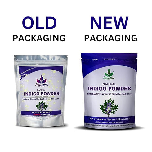 Havintha - Indigo Powder For Black Hair - Herbal Indigo Leaf - Indigofera Tinctoria