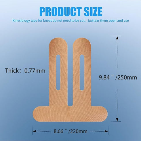 Akshify Precut Kinesiology Tape For Knees Pain Relief