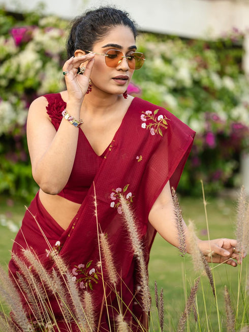 Vasthrlay Embroidered Unstitched Rt Ethnic Wear