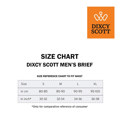 Dixcy Scott Originals Replay Briefs | 100% Combed Cotton Brief for Men | Men's Underwear | Modern Mid-Waist Fit | Durable, Sweat-Absorbing Cotton-Lined Waistband | Innerwear for Man | Pack of 3