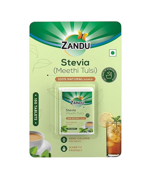 Zandu Stevia Meethi Tulsi | Table Top Sweetener 100g