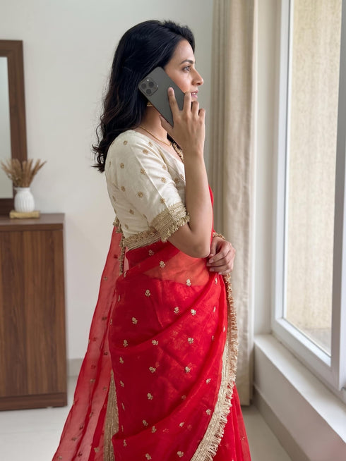 Vasthrlay Georgette Embroidery Saree